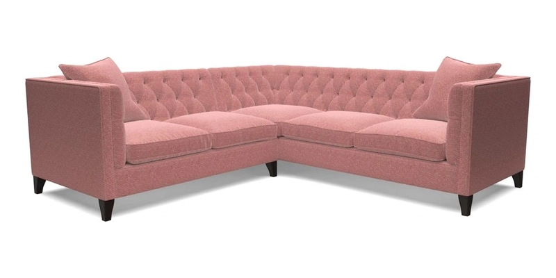 Haresfield Corner Sofa in Two Tone Plain Biscuit