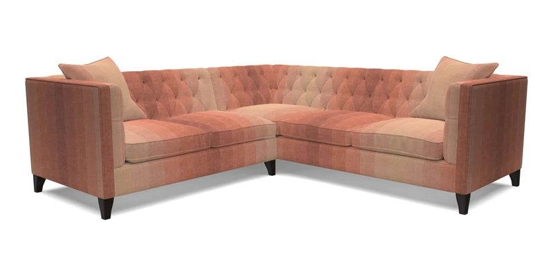 Haresfield Corner Sofa in Two Tone Plain Biscuit