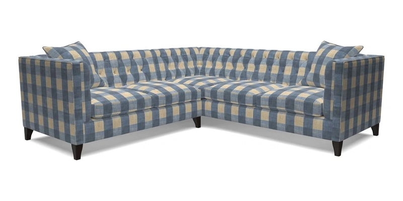 Haresfield Corner Sofa in Two Tone Plain Biscuit