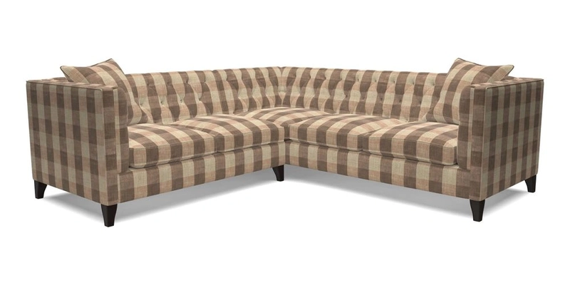 Haresfield Corner Sofa in Two Tone Plain Biscuit
