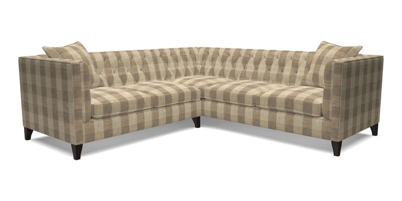 Haresfield Corner Sofa in Two Tone Plain Biscuit