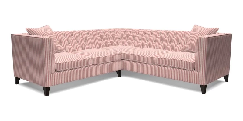Haresfield Corner Sofa in Two Tone Plain Biscuit
