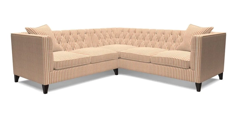 Haresfield Corner Sofa in Two Tone Plain Biscuit