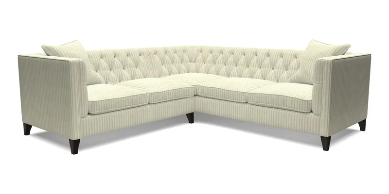 Haresfield Corner Sofa in Two Tone Plain Biscuit