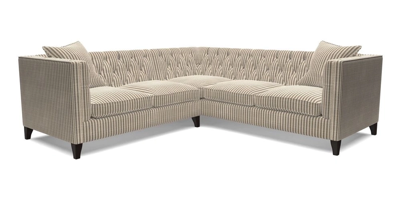 Haresfield Corner Sofa in Two Tone Plain Biscuit