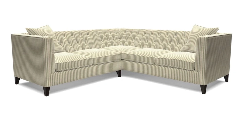 Haresfield Corner Sofa in Two Tone Plain Biscuit