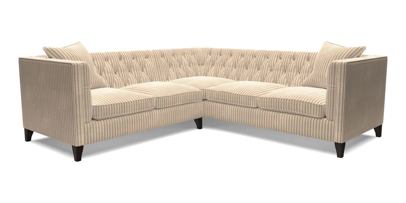 Haresfield Corner Sofa in Two Tone Plain Biscuit