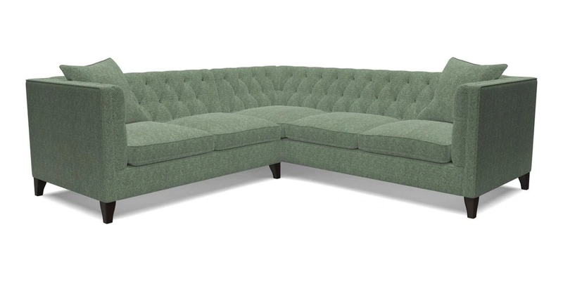 Haresfield Corner Sofa in Two Tone Plain Biscuit