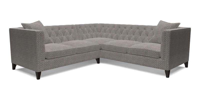 Haresfield Corner Sofa in Two Tone Plain Biscuit