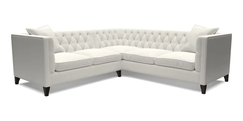 Haresfield Corner Sofa in Two Tone Plain Biscuit