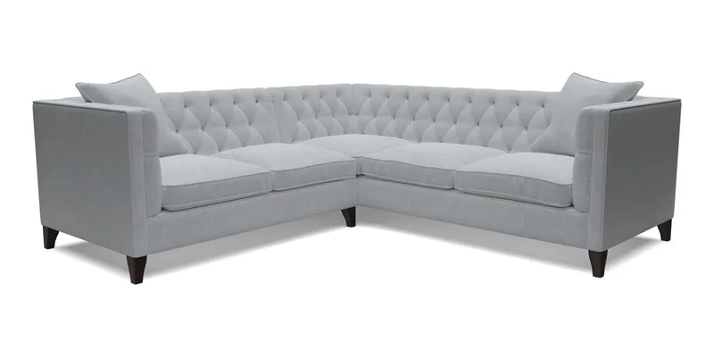 Haresfield Corner Sofa in Two Tone Plain Biscuit