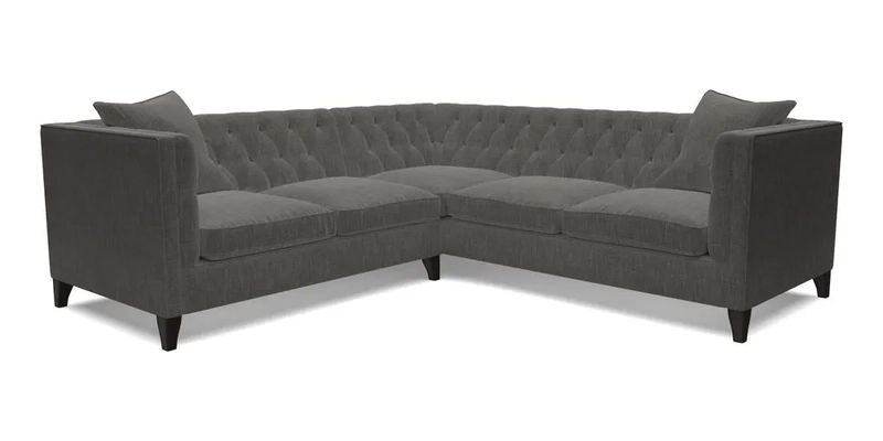 Haresfield Corner Sofa in Two Tone Plain Biscuit