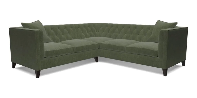 Haresfield Corner Sofa in Two Tone Plain Biscuit