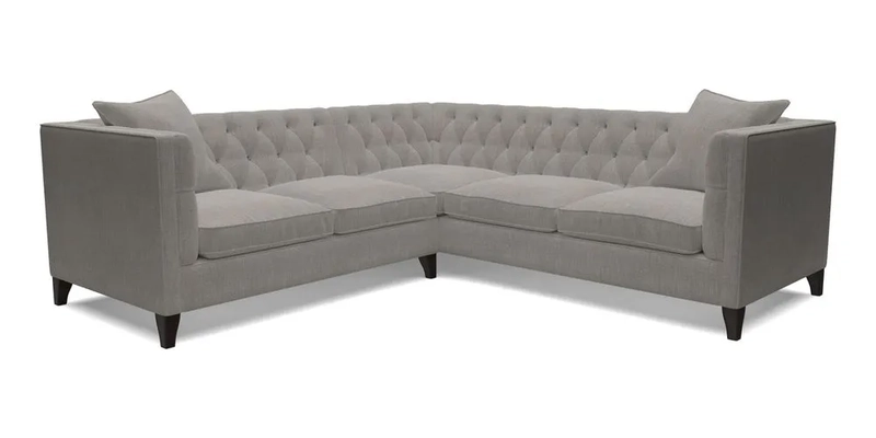 Haresfield Corner Sofa in Two Tone Plain Biscuit