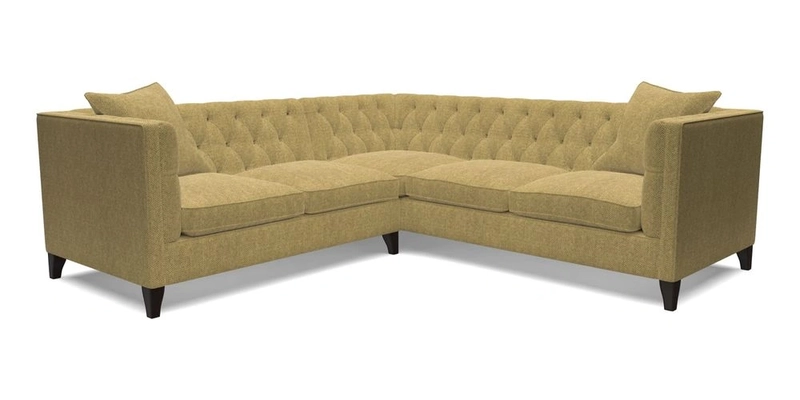 Haresfield Corner Sofa in Two Tone Plain Biscuit