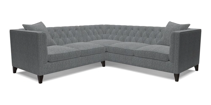 Haresfield Corner Sofa in Two Tone Plain Biscuit