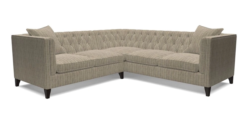 Haresfield Corner Sofa in Two Tone Plain Biscuit