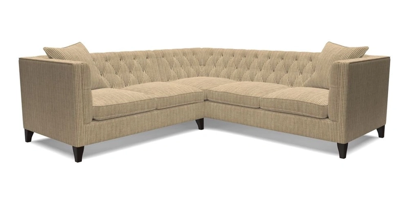 Haresfield Corner Sofa in Two Tone Plain Biscuit