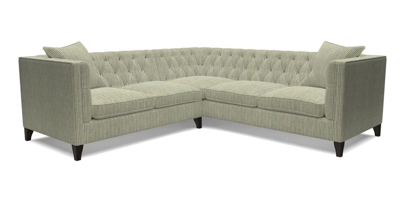 Haresfield Corner Sofa in Two Tone Plain Biscuit