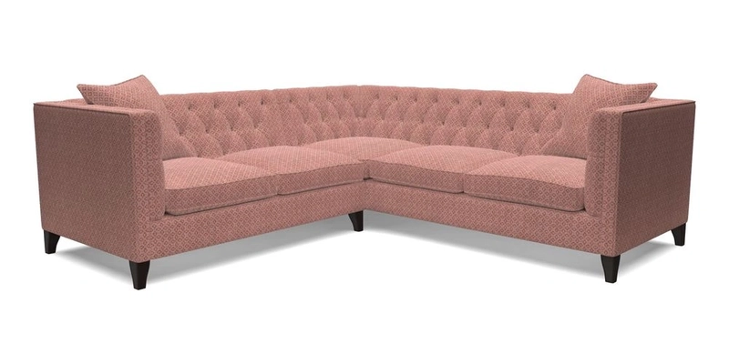 Haresfield Corner Sofa in Two Tone Plain Biscuit