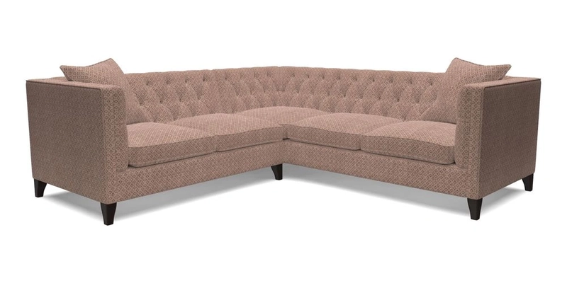 Haresfield Corner Sofa in Two Tone Plain Biscuit