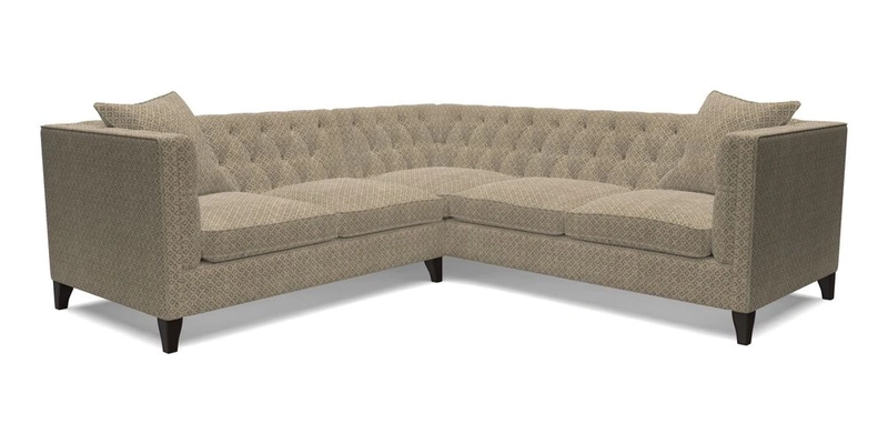 Haresfield Corner Sofa in Two Tone Plain Biscuit