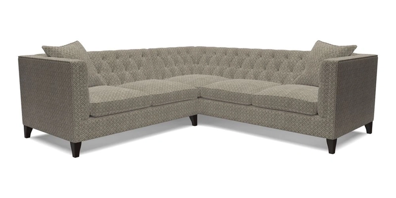 Haresfield Corner Sofa in Two Tone Plain Biscuit