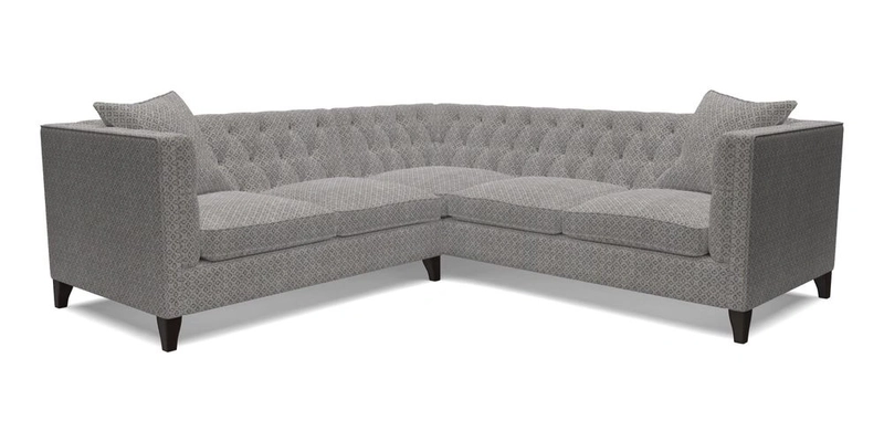 Haresfield Corner Sofa in Two Tone Plain Biscuit