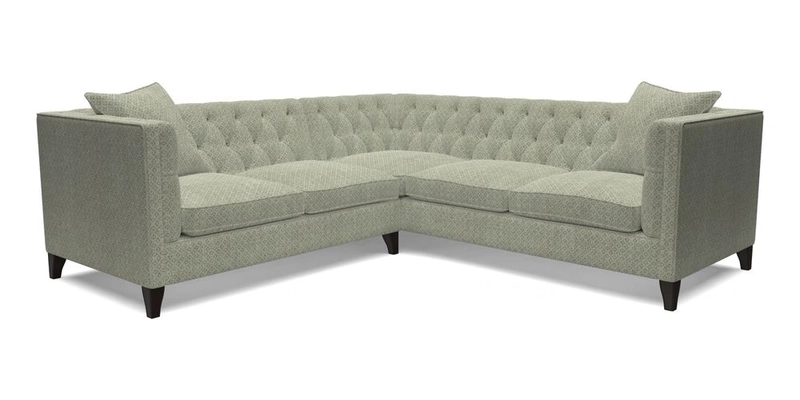 Haresfield Corner Sofa in Two Tone Plain Biscuit