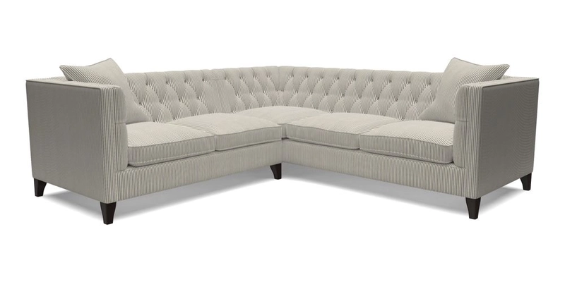 Haresfield Corner Sofa in Two Tone Plain Biscuit