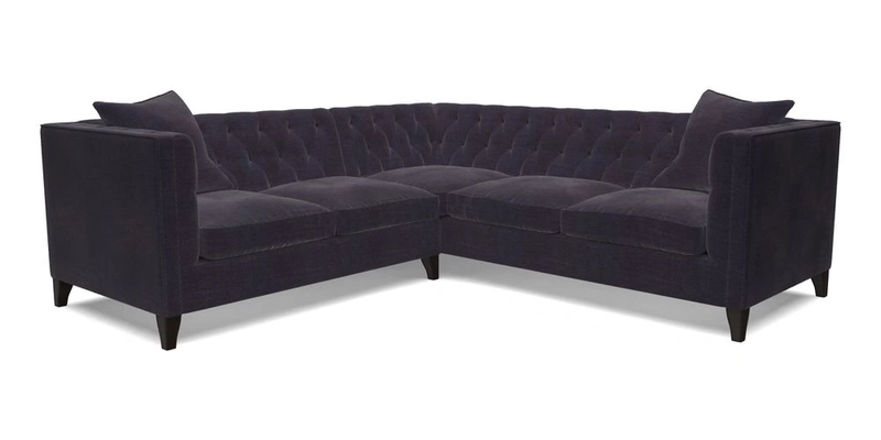 Haresfield Corner Sofa in Two Tone Plain Biscuit