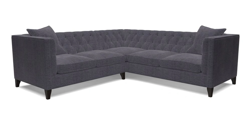 Haresfield Corner Sofa in Two Tone Plain Biscuit