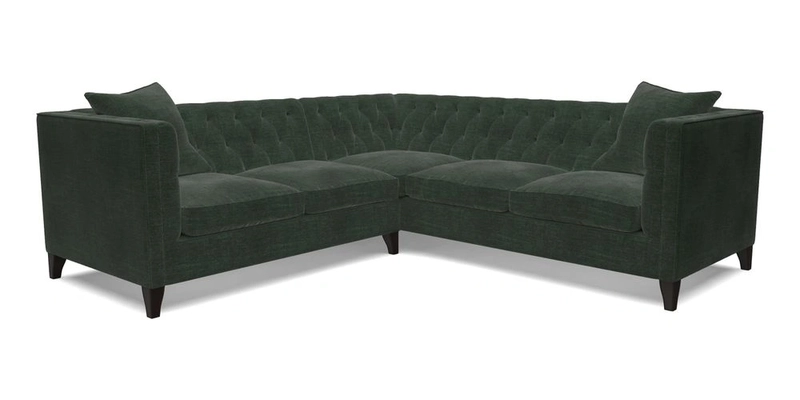 Haresfield Corner Sofa in Two Tone Plain Biscuit