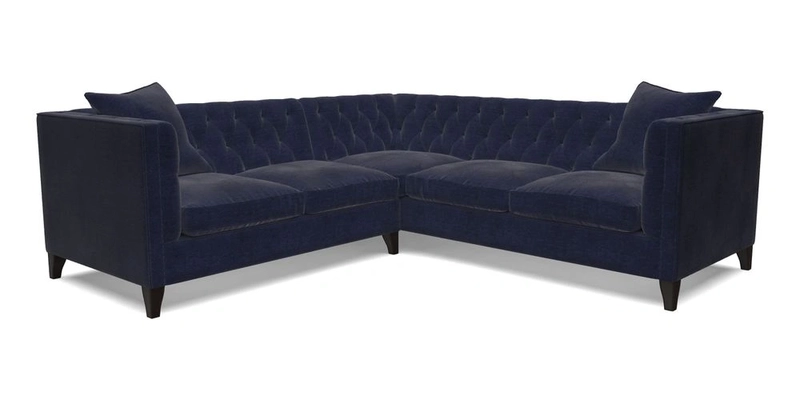 Haresfield Corner Sofa in Two Tone Plain Biscuit