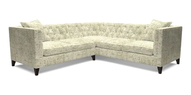 Haresfield Corner Sofa in Two Tone Plain Biscuit