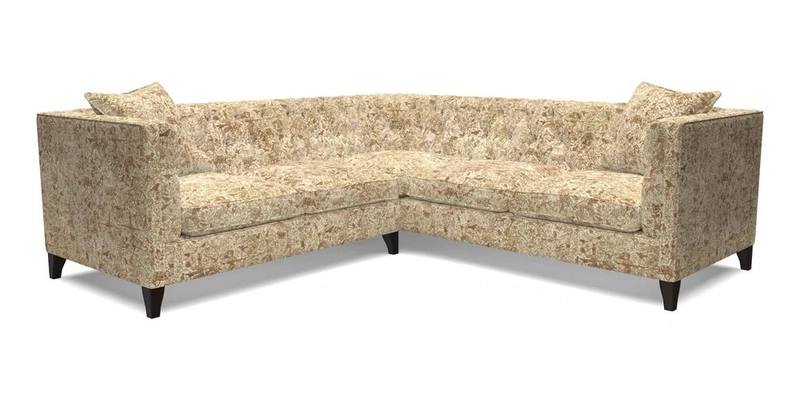 Haresfield Corner Sofa in Two Tone Plain Biscuit