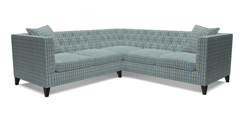 Haresfield Corner Sofa in Two Tone Plain Biscuit
