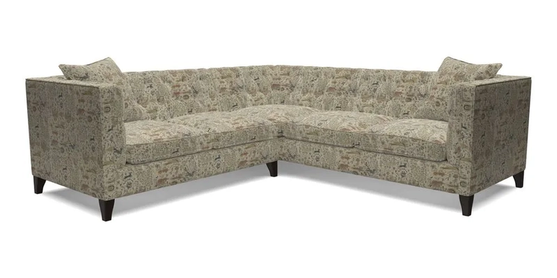 Haresfield Corner Sofa in Two Tone Plain Biscuit