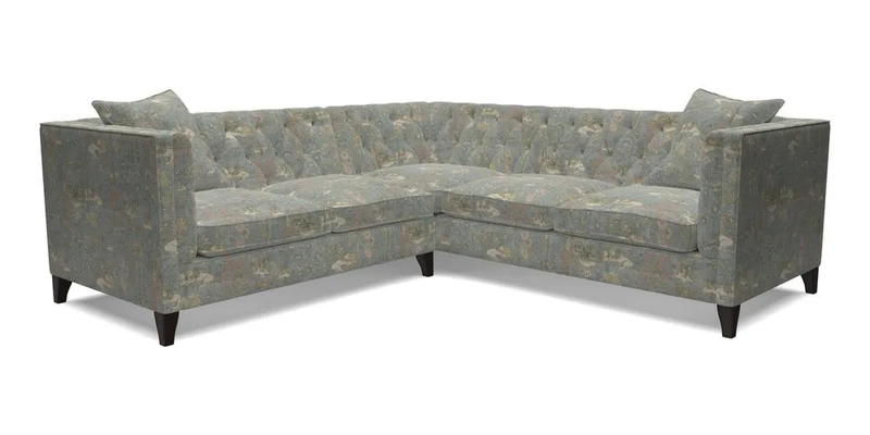Haresfield Corner Sofa in Two Tone Plain Biscuit