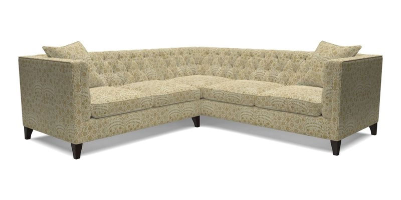 Haresfield Corner Sofa in Two Tone Plain Biscuit