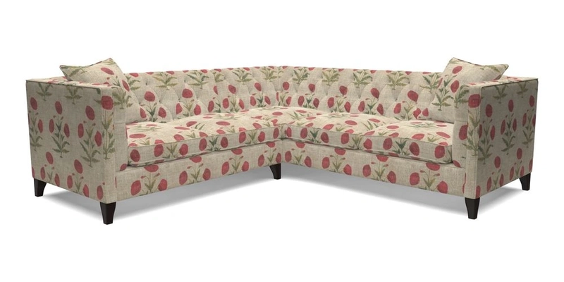 Haresfield Corner Sofa in Two Tone Plain Biscuit