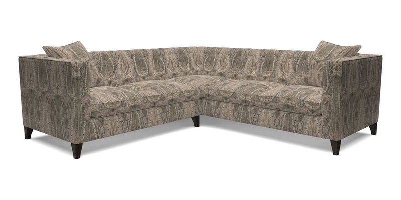 Haresfield Corner Sofa in Two Tone Plain Biscuit