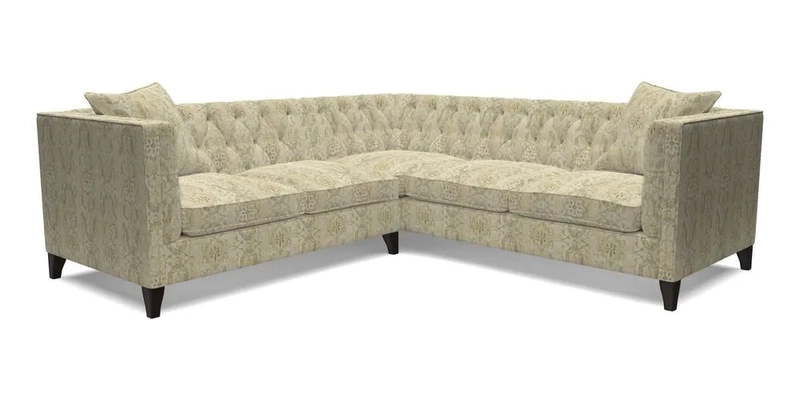 Haresfield Corner Sofa in Two Tone Plain Biscuit