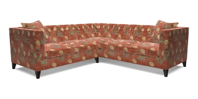 Haresfield Corner Sofa in Two Tone Plain Biscuit