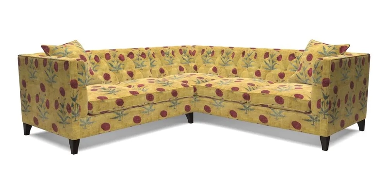 Haresfield Corner Sofa in Two Tone Plain Biscuit