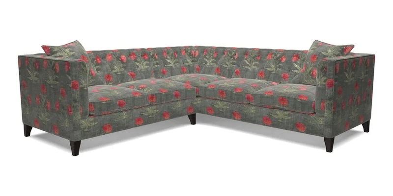 Haresfield Corner Sofa in Two Tone Plain Biscuit