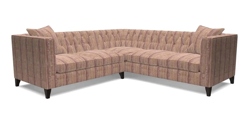 Haresfield Corner Sofa in Two Tone Plain Biscuit