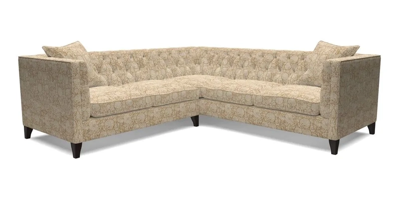 Haresfield Corner Sofa in Two Tone Plain Biscuit