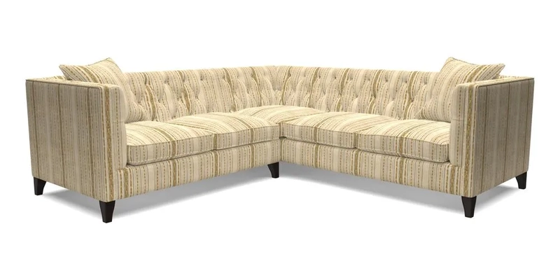 Haresfield Corner Sofa in Two Tone Plain Biscuit