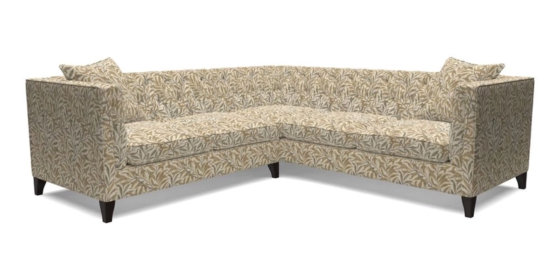 Haresfield Corner Sofa in Two Tone Plain Biscuit